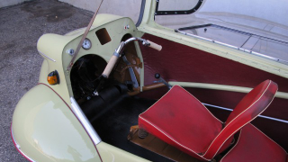 Illustration for article titled Your opportunity for weird three wheeled fun with the Messerschmitt KR175